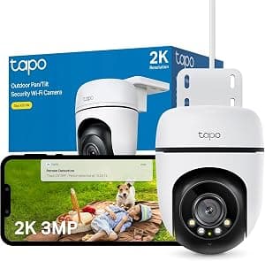 Caméra surveillance extérieure WiFi 2K 360°